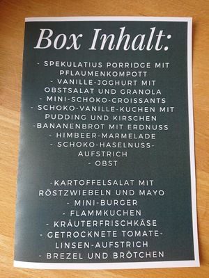 Heute in der Brunch-Box at Daily Greens - Greens Bistro in Hamburg