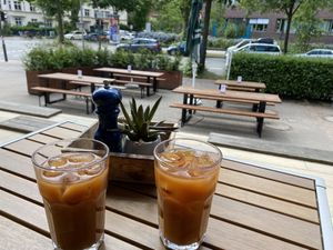 Homemade Ice Tea  at Daily Greens - Greens Bistro in Hamburg