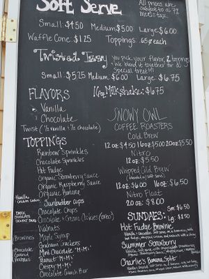 Flavors and toppings at Sweet Izzy in Harwich Port