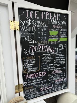 Some offerings at Izzy’s.  at Sweet Izzy in Harwich Port