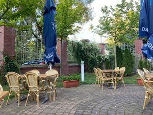Outside seating  at Taj Mahal in Dessau-rosslau