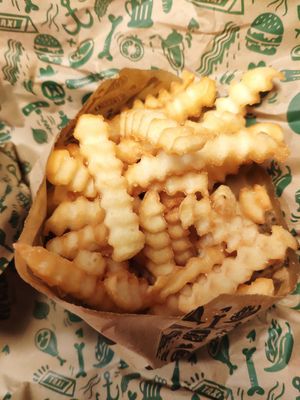 Crinkle fries at Bastard Burgers - Östra Hamngatan in Gothenburg