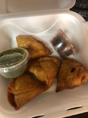 Samosas  at Royal India in Raleigh