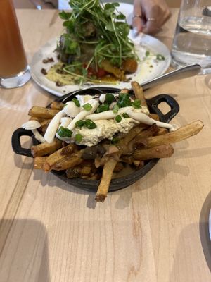 Vegan poutine   at Deep City in Burlington