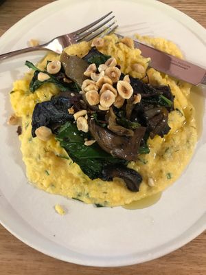 Vegan mushroom polenta GF at Superthing in West End