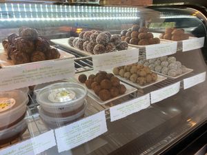 Energy Bites, Avocado & Chia Seed Pudding at Juice Bar & Co in Smithfield