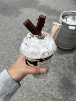Kitkat shake  at Veg Out in Surrey