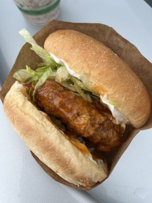 Mango habanero chicken sandwich   at Veg Out in Surrey