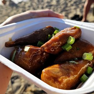 Mango Spice Vegan Wings at Veg Out in Surrey