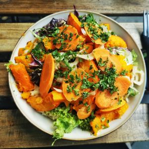 Kritharaki Bowl with roasted Pumpkin at FUCHS in Aachen