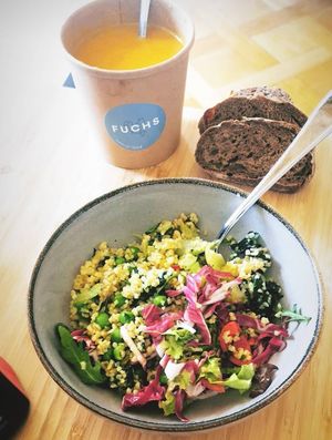 Couscous Salad and Soup for Takeaway at FUCHS in Aachen