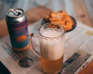 Chips and Beer at The Chippy on Burton Rd in Manchester