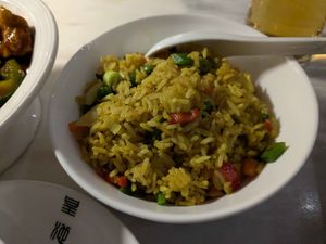 Spicy Singapore Fried Rice at HAKS in Harrogate