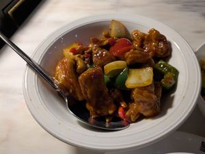 Crispy Bean Curd in Szechuan Sauce (Spicy)  < - (not actually that spicy) at HAKS in Harrogate