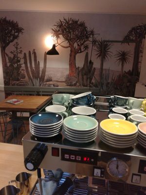 From behind the bar! at Le Paradisier Café in Nyons