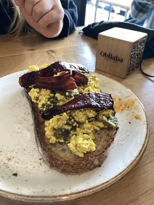 Scrambled tosta at OhBaba  in San Sebastian