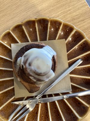 Cinamon roll at OhBaba  in San Sebastian