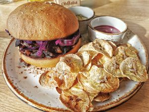 Burger at OhBaba  in San Sebastian