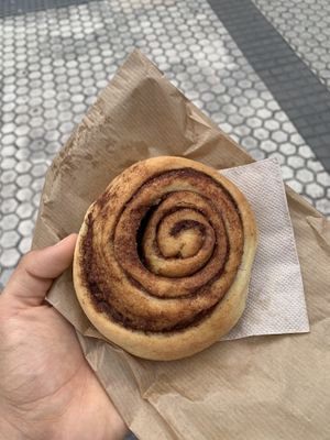 Cinnamon roll  at OhBaba  in San Sebastian