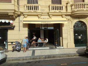 View from the river at OhBaba  in San Sebastian