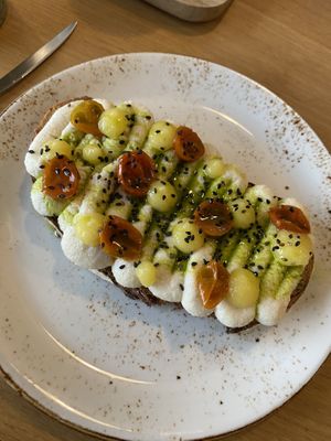 gazta toast  at OhBaba  in San Sebastian