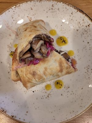 Mushroom kebab at OhBaba  in San Sebastian