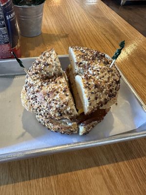 Ultimate vegan bagel  at Cocky's Bagels in North Olmsted