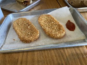 Hash browns  at Cocky's Bagels in North Olmsted