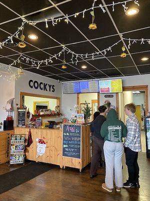 Order at the counter  at Cocky's Bagels in North Olmsted