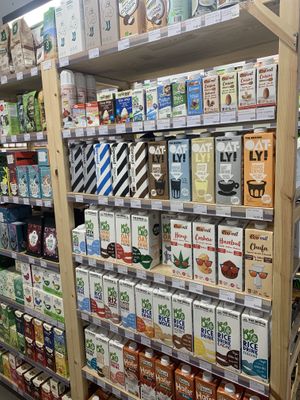 vegan milks at Avocado Store & More in Gdynia