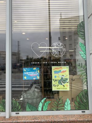 window at Avocado Store & More in Gdynia