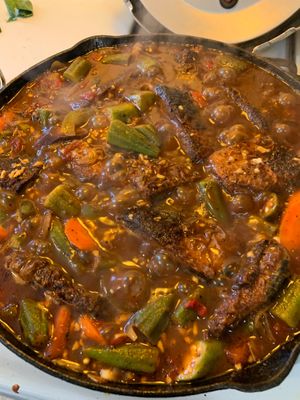 Traditional Caribbean foods at Italist Kitchen in San Bernardino