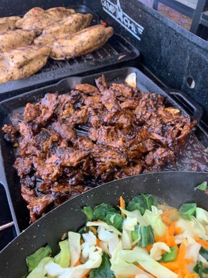 BBQ Seitan Brisket is soo tender and flavorful  at Italist Kitchen in San Bernardino