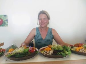 Kaya, the lovely host and cook at De Wilde tijm at Wilde Tijm in Kruisem