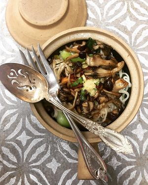 Many Mushroom Biang Biang Noodle at Kings Co Imperial in Brooklyn