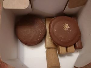 Chocolate bars at Raw to Go Kitchen in Moscow