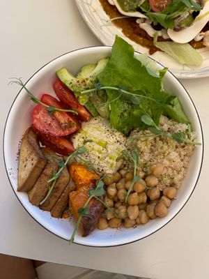 happy vegan bowl at Raw to Go Kitchen in Moscow