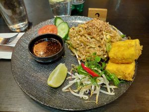 Pad thai w/ extra tofu at Longrain Thai in Brighton