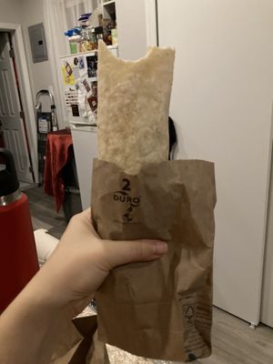 Huge Kofta wrap at Happy Vegans in Hoboken