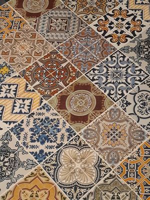 Pretty tiles at Eat Nabati in Toronto