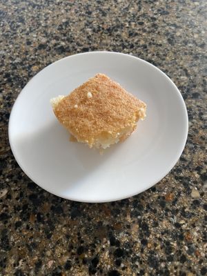 Basbousa dessert at Eat Nabati in Toronto