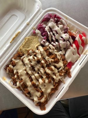 Vegan shawarma bowl  at Eat Nabati in Toronto