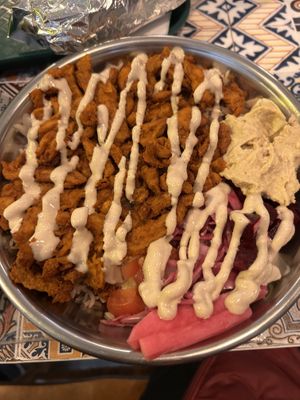 Chicken schwarma   at Eat Nabati in Toronto