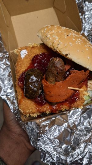 Vegan Xmas special at Annie's Burger Shack in Nottingham