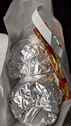 Xmas special to take away at Annie's Burger Shack in Nottingham