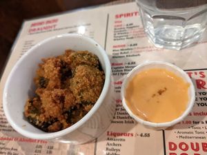 Frickles and dip at Annie's Burger Shack in Nottingham