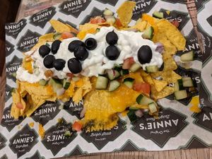 Vegan nachos  at Annie's Burger Shack in Nottingham