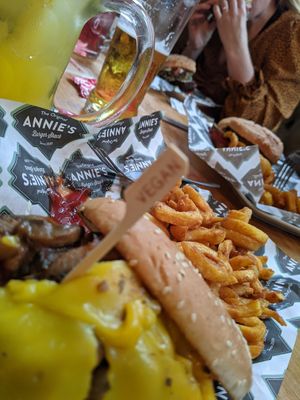 Vegan food at Annie's Burger Shack in Nottingham
