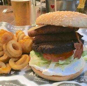Vegan Burger at Annie's Burger Shack in Nottingham