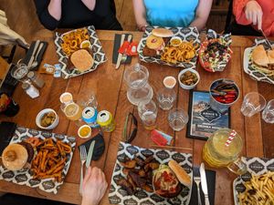 Vegan burgers at Annie's Burger Shack in Nottingham